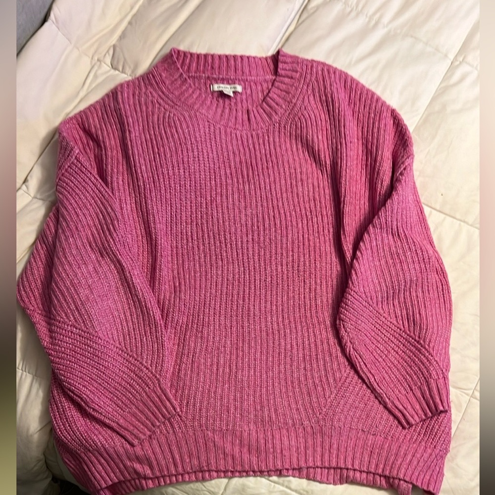 American Eagle Outfitters Pink Crew Neck Sweater